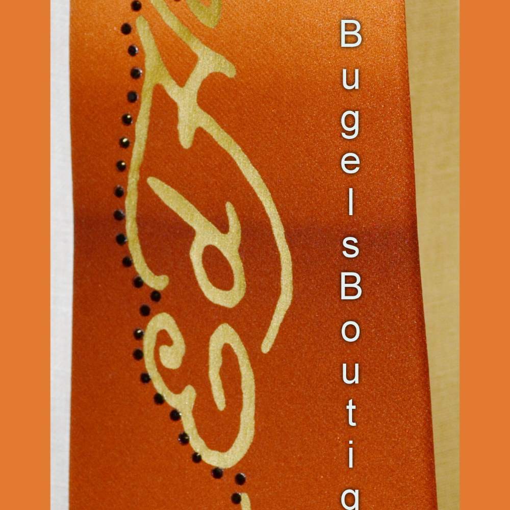 Men's Tie by Ed Hardy Bronze/Copper Black Crystals